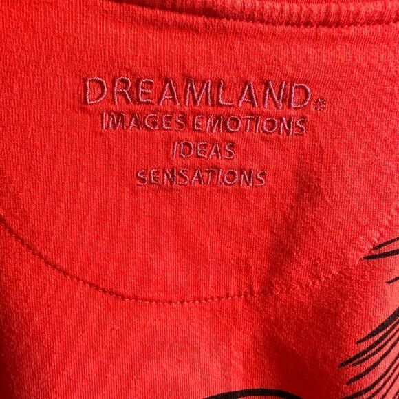 NWT Dreamland Men’s Red White Blue Palm Tree Short Sleeve Tee Shirt - Size Med - Picture 4 of 6